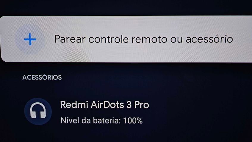 Conexão Fone Bluetooth TV TCL 2024 Passo 5