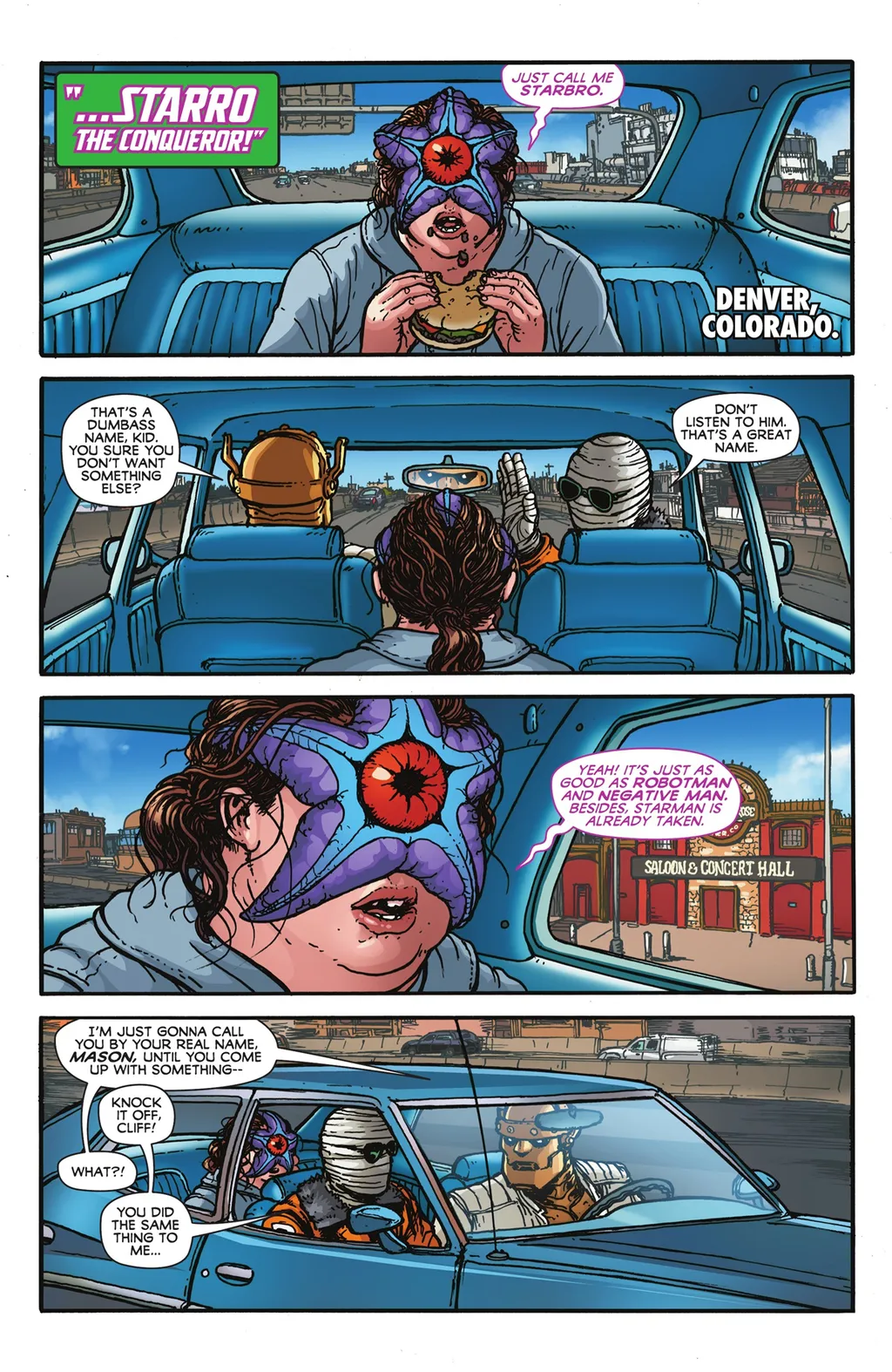 Starbro é uma versão do vilão da Liga da Justiça que "virou a casaca" (Imagem: Reprodução/DC Comics)