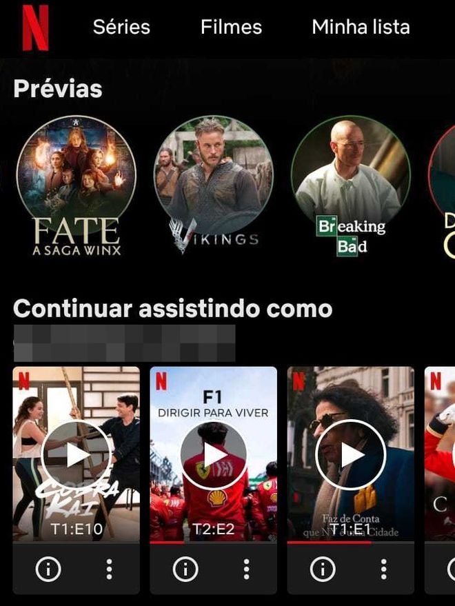 Com o aplicativo da Netflix, o usuário pode baixar e assistir onde quiser (Imagem: Guadalupe Carniel/Captura de tela)