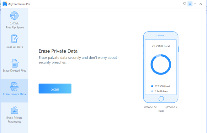 Erase Private Data