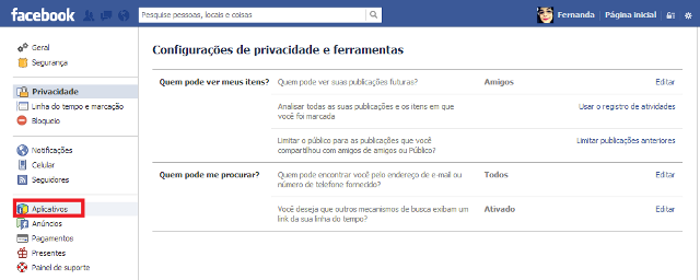 Remoção aplicativos maliciosos Facebook Remoção aplicativos maliciosos Facebook
