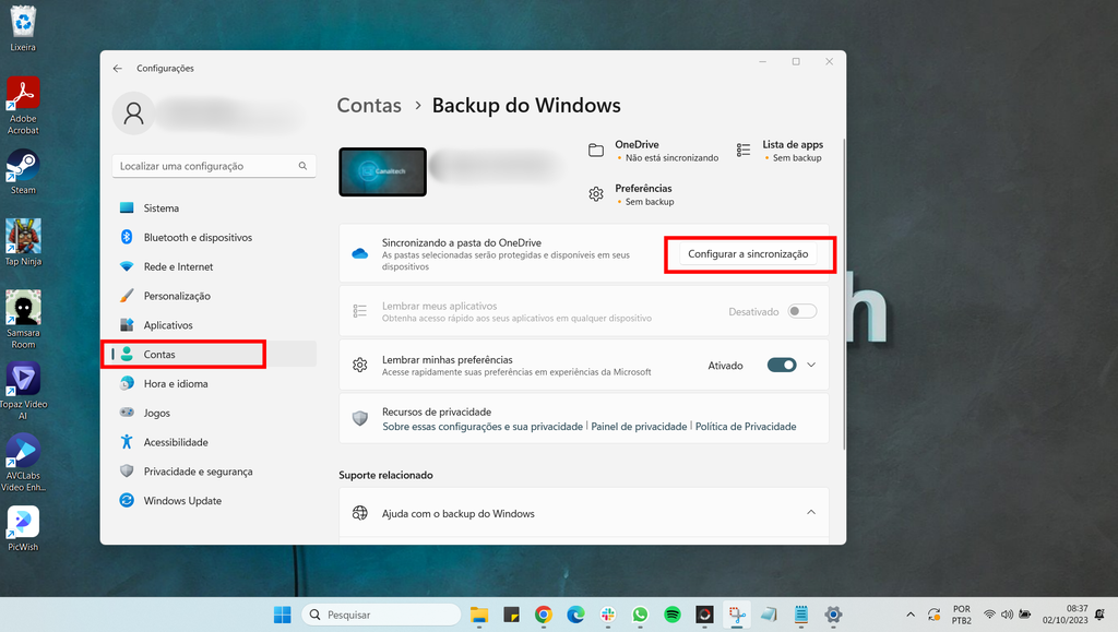 Fazer backup do computador Windows - Suporte da Microsoft