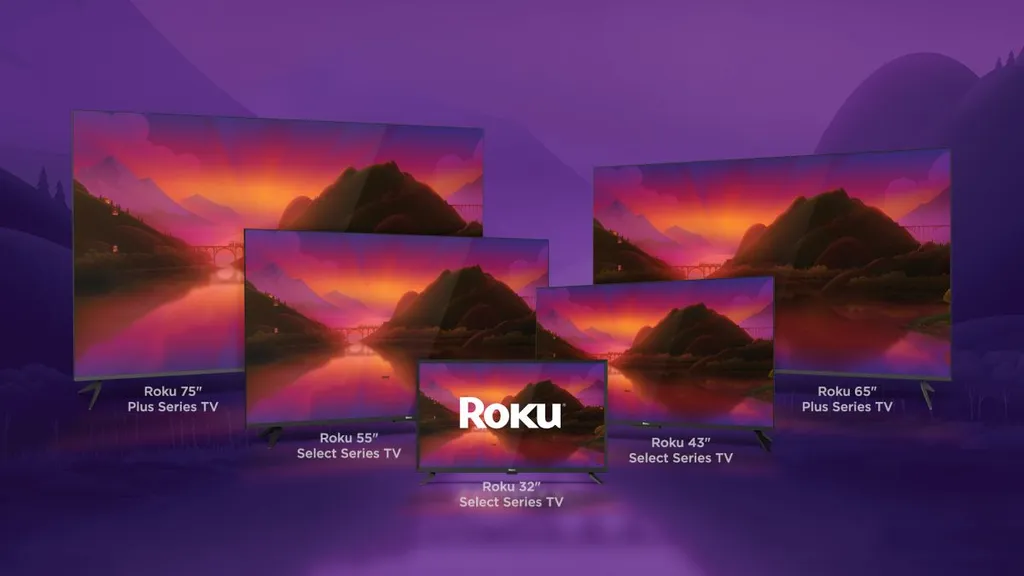 Modelos da série Roku Plus serão vendidos com 65 ou 75 polegadas (Imagem: Divulgação/Roku)