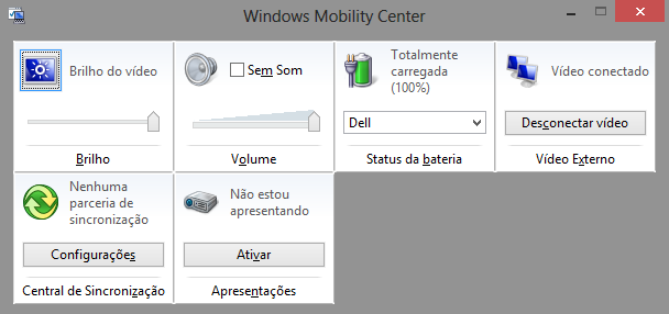 Utilizar o atalho WIN + X levará os usuários do Windows 7 de notebooks ao Mobility Center