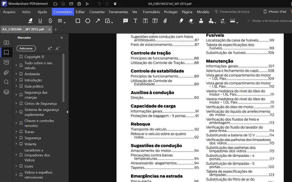 PDFElement é leitor de PDF com opções de conversão (Captura de tela: André Magalhães)