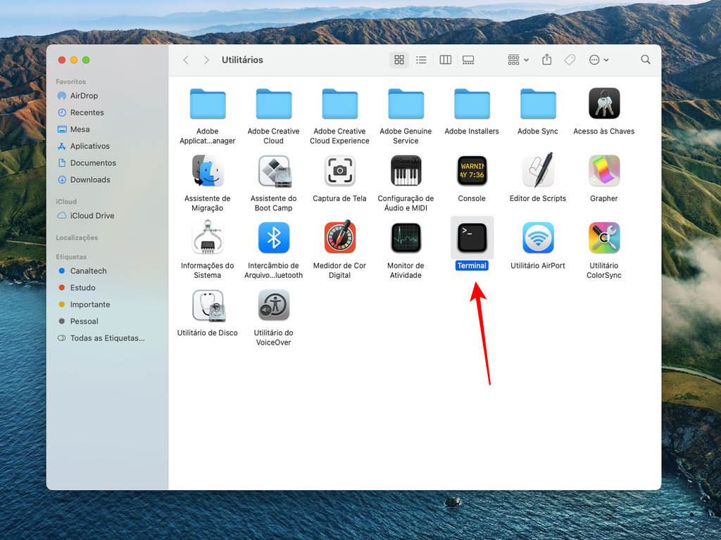 Abra o app Terminal no Mac - Captura de tela: Thiago Furquim (Canaltech)