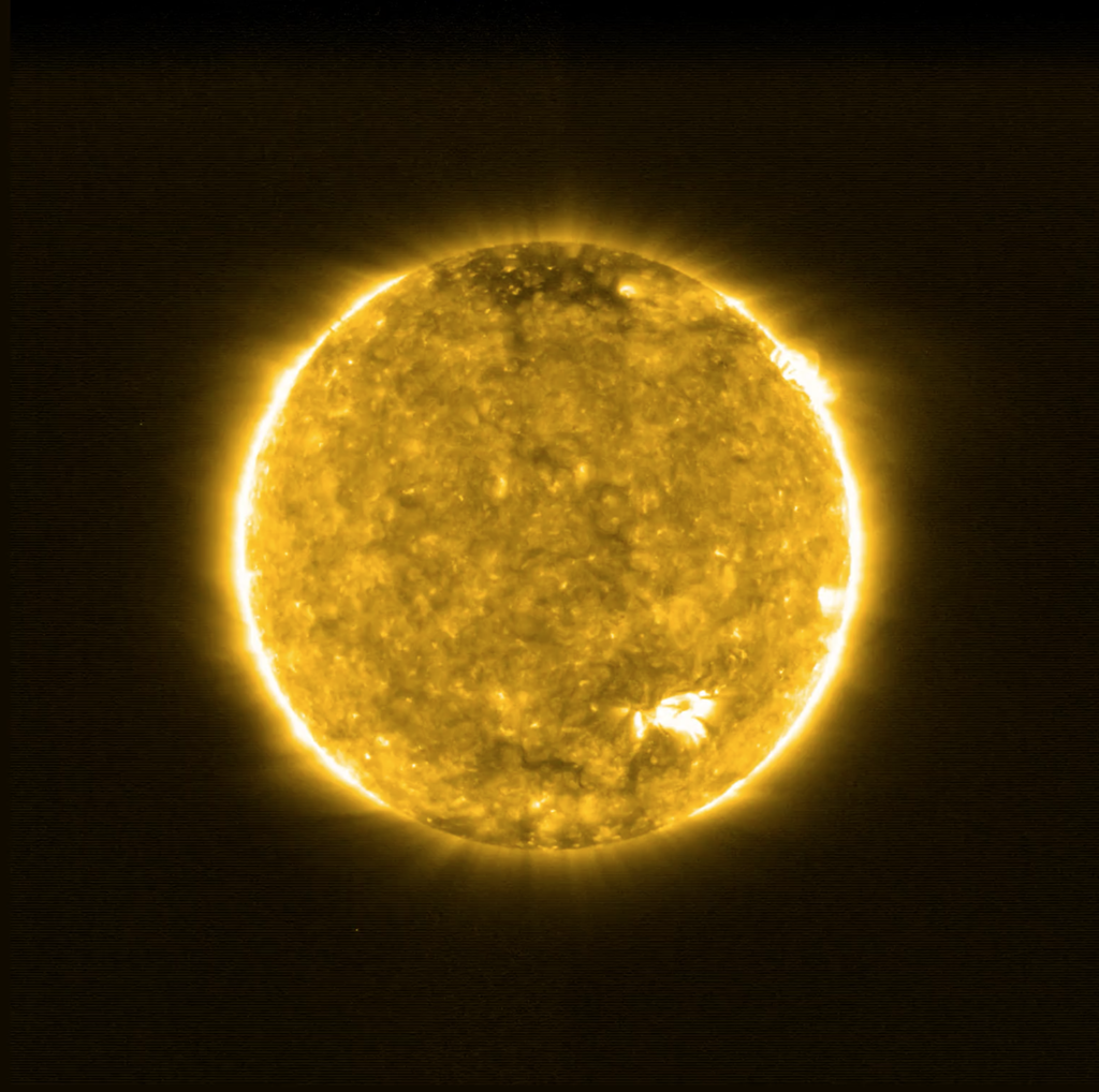 As missões selecionadas pela NASA irão estudar o que acontece no sistema de partículas e energia emitidas pelo Sol (Imagem: ESA)