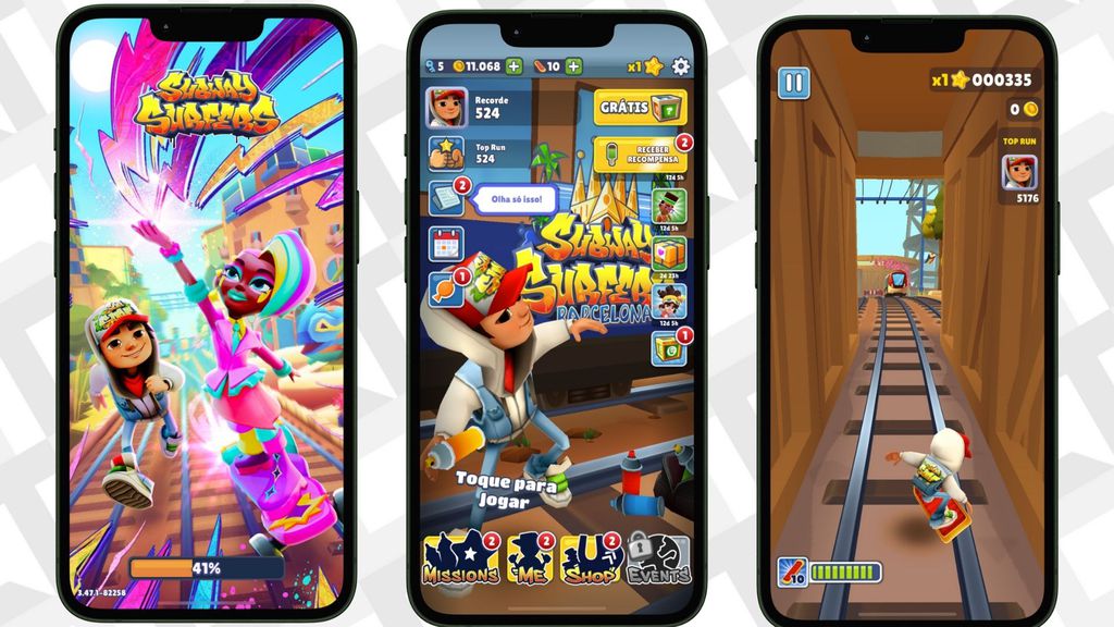 Jogo Subway Surfers captura de tela