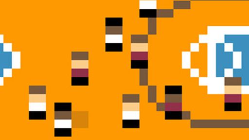 Arte minimalista com jogos do eterno NES