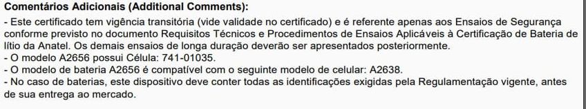 Bateria do iPhone 13 Pro
