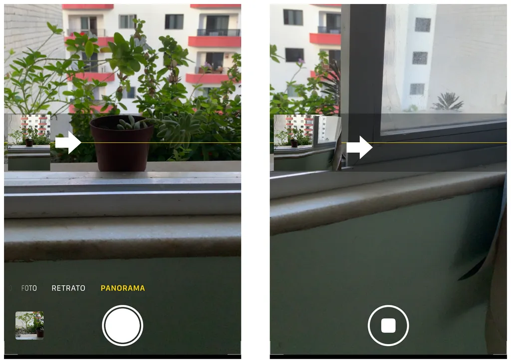 Utilize o modo Panorama para fazer uma fotografia com maior extensão (Captura de tela: Thiago Furquim/Canaltech)