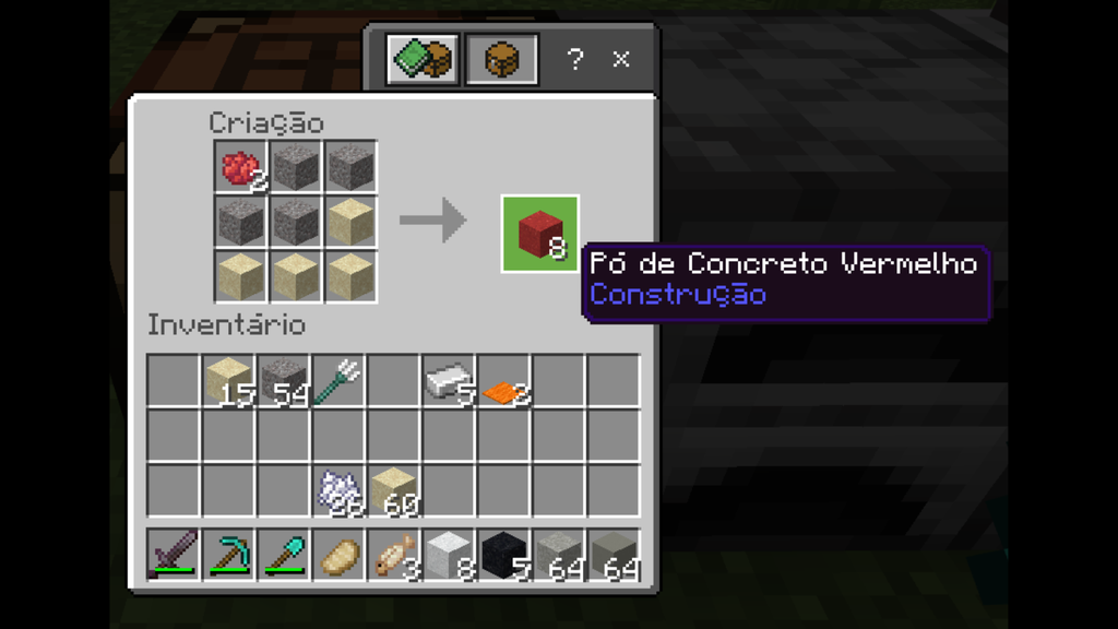 Como fazer concreto no Minecraft