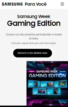 LEIA A DESCRIÇÃO] Samsung Week Gaming Edition - Compre um dos