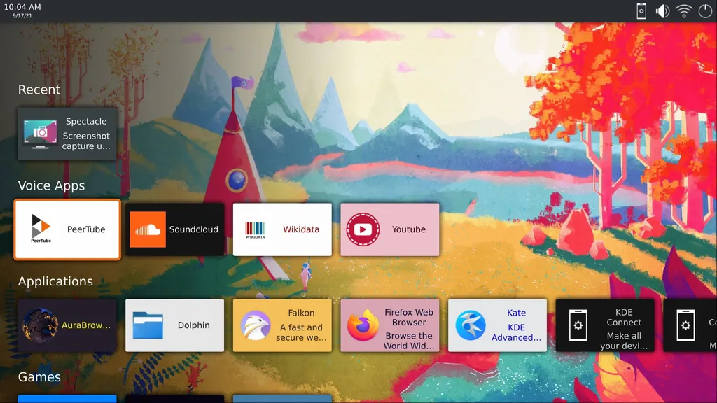 KDE Plasma Bigscreen pode deixar seu PC com cara de smart TV (Imagem: Divulgação/KDE)