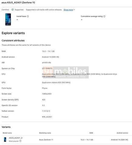 ASUS Zenfone 11 (vazamento)