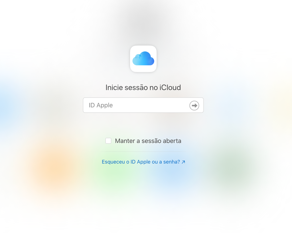 Acesse o site do iCloud e entre com suas credenciais do ID Apple (Lucas Wetten/Canaltech)
