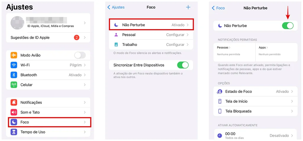 Como desativar o modo Não Perturbe | iPhone e Android