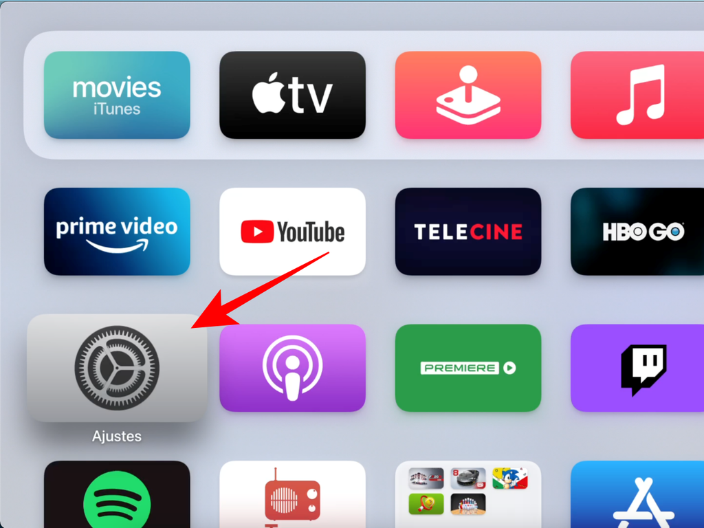 Abra o app Ajustes da Apple TV - Captura de tela: Thiago Furquim (Canaltech)