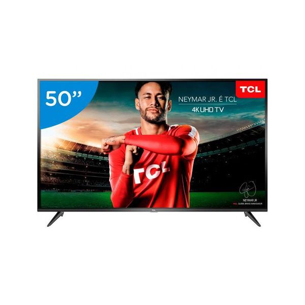 Smart TV 4K LED 50” TCL P65US Wi-Fi HDR - 3 HDMI 2 USB