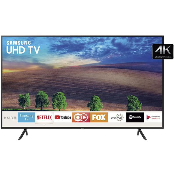 Smart TV LED 50'" UHD 4K RU7100 Samsung, 3 HDMI, 2 USB, Bluetooth, Wi-Fi, HDR - UN50RU7100GXZD [BOLETO]