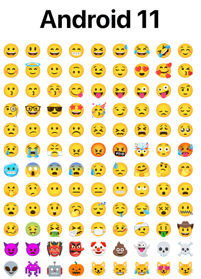 Visual dos emojis passou por uma leve reestilização (imagem: Cassidy James/Twitter)
