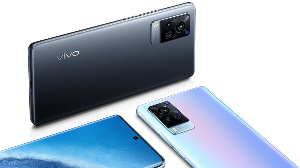 Vivo X60 está disponível nas cores preto e azul (Imagem: Divulgação/Vivo)