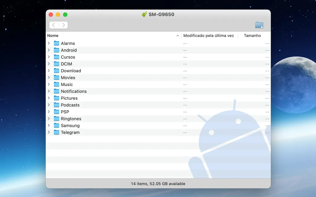 Use o Android File Transfer para enviar áudios em MP3 e outros arquivos para o Android (Imagem: Thiago Furquim)