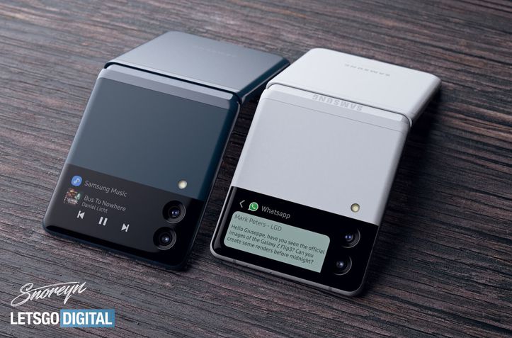 Samsung Galaxy Z Flip 3 conceito vazamento