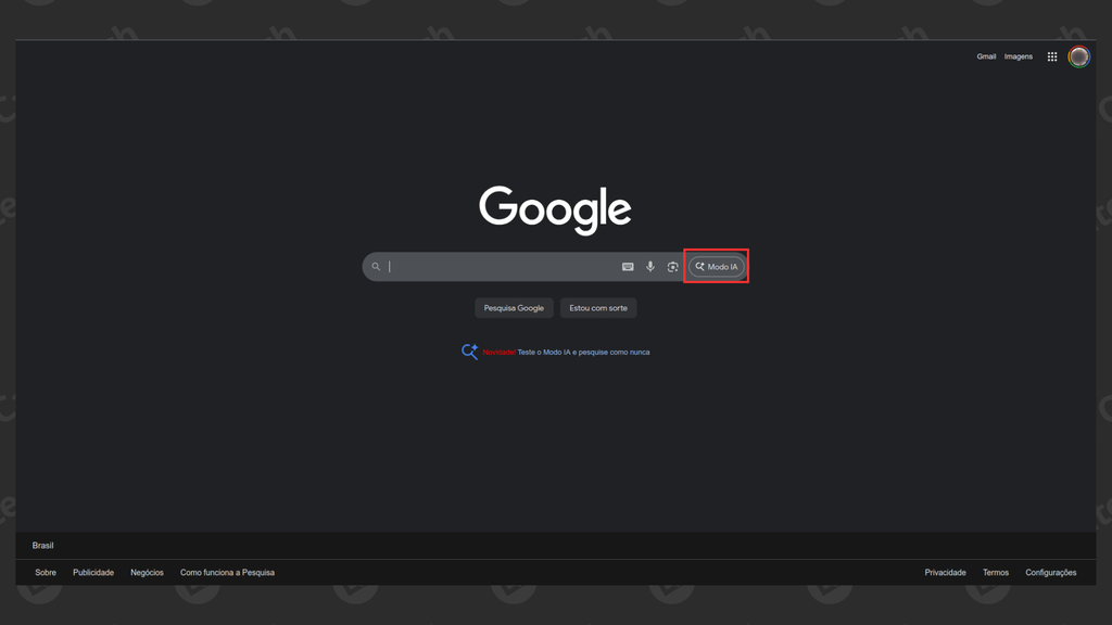 Como usar o Modo IA do Google pela web (Imagem: Captura de tela/Bruno De Blasi/Canaltech)