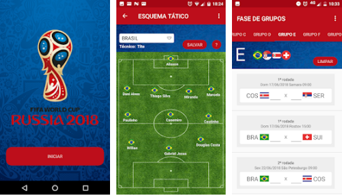 Tabela Copa do mundo 2018 - Rússia APK برای دانلود اندروید