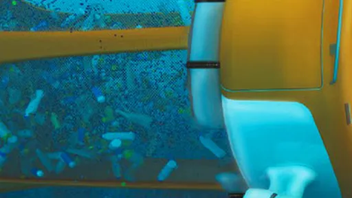 Robô subaquático coleta lixo do oceano