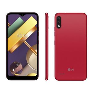 Smartphone LG K22 Vermelho 32GB, Tela de 6.2, Câmera Traseira Dupla, Android 10, Inteligência Artificial e Processador Quad-Core