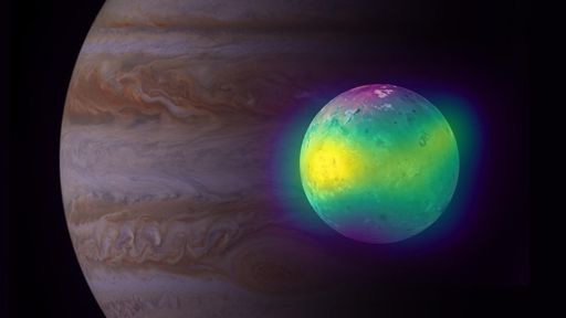 Vulcões ativos produzem de 30 a 50% da atmosfera de Io, lua de Júpiter