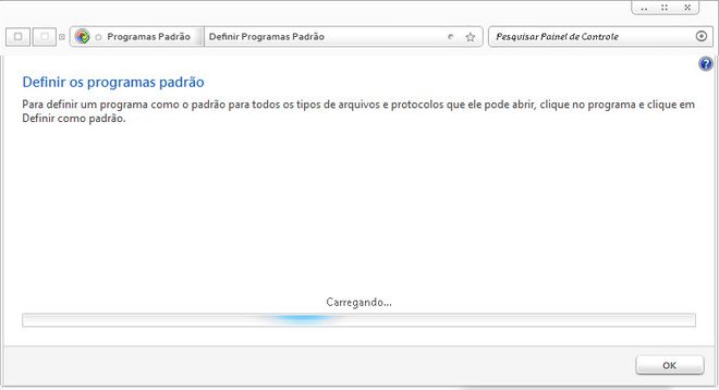 Carregamento dos programas Carregamento dos programas