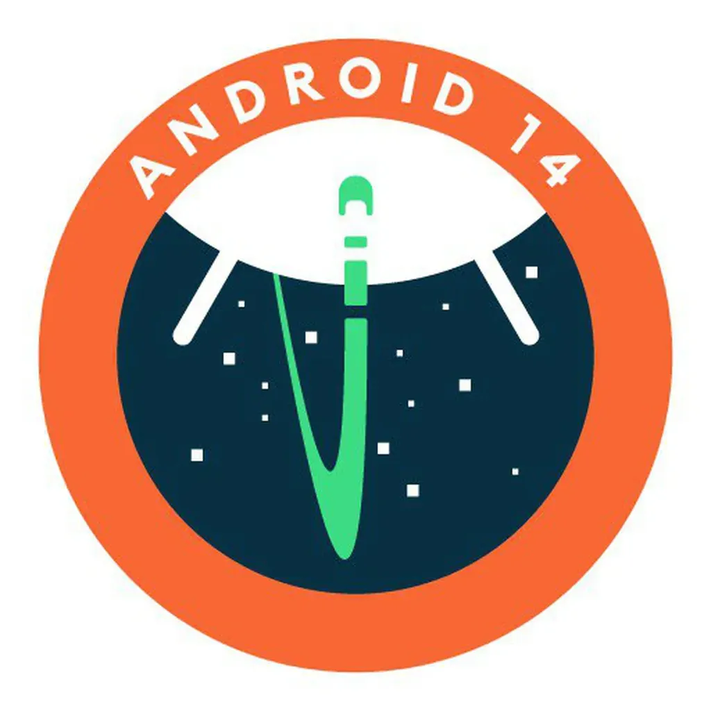 Logo da fase de testes do Android 14 (Imagem: Reprodução/Google)