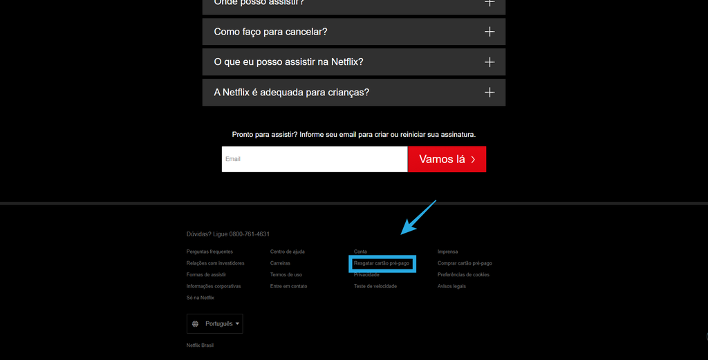 Como usar o Gift card da Netflix