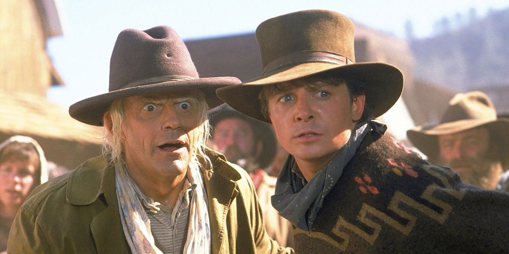 Doc e Marty McFly viajam ao Velho Oeste no terceiro filme da trilogia (Imagem: Divulgação / Universal Pictures)