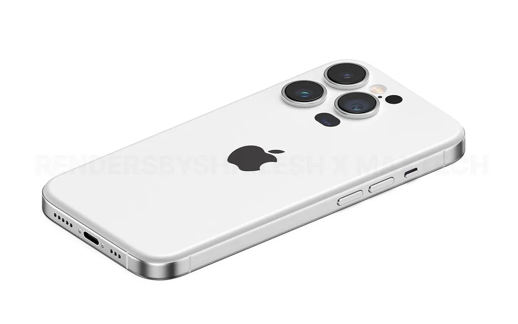 Conceito imagina iPhone 15 Pro com vidro traseiro curvado e novo módulo de câmera que não deve se tornar realidade (Imagem: Reprodução/RendersByShailesh)