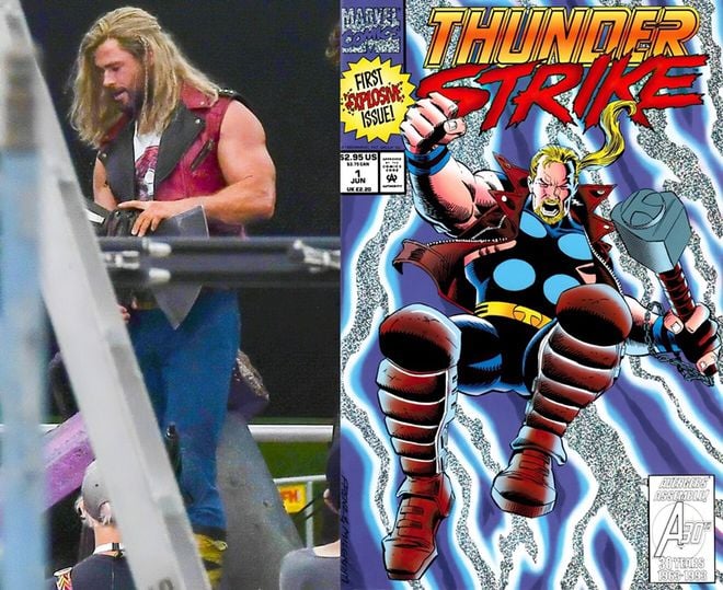 Thor: Amor e Trovão  Fotos do set revelam novo visual de Thor e Peter  Quill - Canaltech