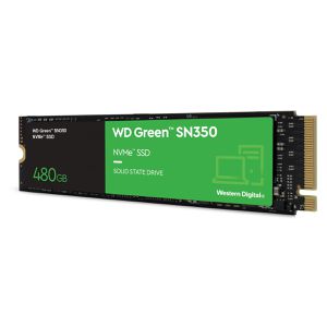 SSD WD_Green SN350, 480GB, M.2 NVMe, Leitura 2400MB/s e Gravação 1650MB/s, WDS480G2G0C