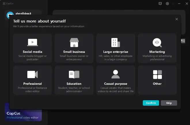 O programa personaliza as ferramentas conforme a experiência do usuário (Imagem: Captura de tela/Alveni Lisboa/Canaltech)
