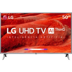 Smart TV Led 50'' LG 50UM7500 Ultra HD 4K Thinq AI Conversor Digital Integrado 3 HDMI 2 USB Wi-Fi [Cupom]
