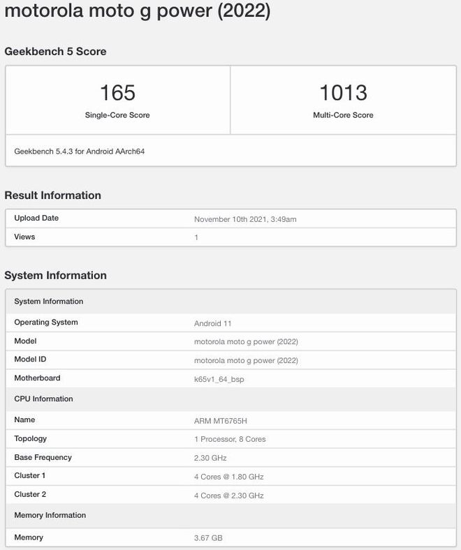 (Imagem: Reprodução/Geekbench)