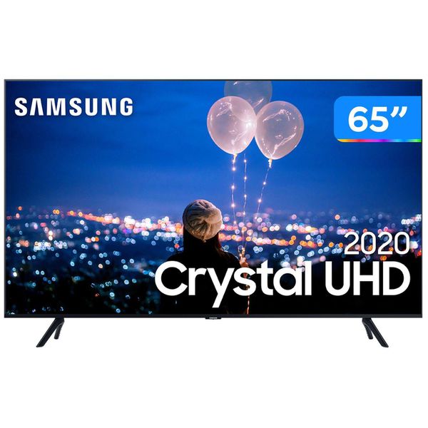 Smart TV Crystal UHD 4K LED 65” Samsung  65TU8000 Wi-Fi Bluetooth HDR 3 HDMI 2 USB - TV 4K Ultra HD [CUPOM DE DESCONTO]