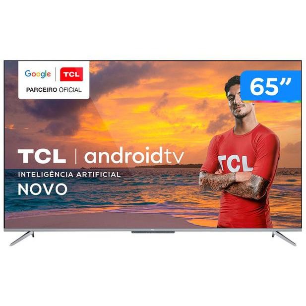 Smart TV 4K UHD LED 65” TCL 65P715 Android Wi-Fi - Bluetooth 3 HDMI 2 ...