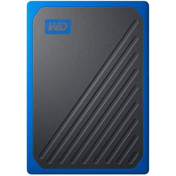 SSD WD Externo, Portátil, My Passport Go, 500GB, Preto e Azul - WDBMCG5000ABT-WESN