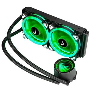 Water Cooler Rise Mode Gamer Black, RGB, 240mm, AMD/Intel, Preto - RM-WCB-02-RGB | CUPOM