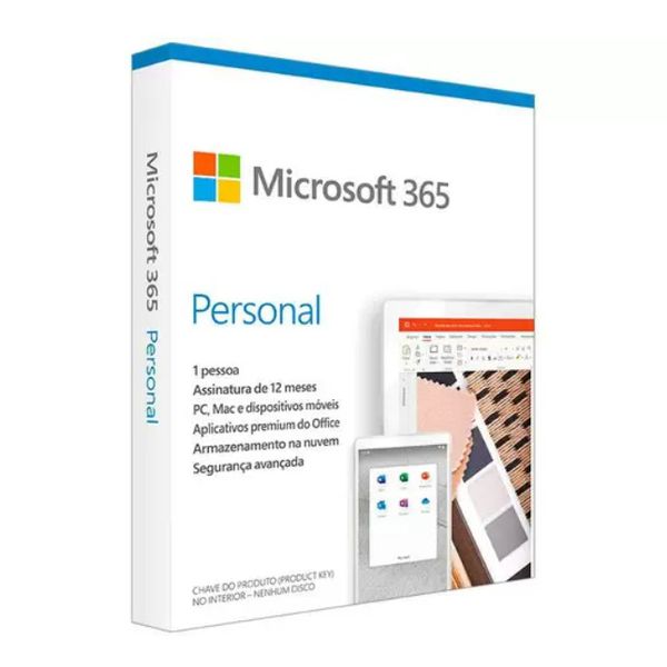 Microsoft 365 Personal Office 365 apps 1TB - 1 Usuário Assinatura Anual