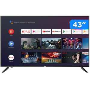Smart TV Full HD DLED 43” JVC LT-43MB308 Android - Wi-Fi Bluetooth HDR 3 HDMI 2 USB