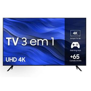 Smart TV Samsung 58" UHD 4K 58CU7700 2023, Processador Crystal 4K, Gaming Hub